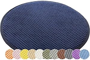 MOISMK Round Seat Cushion, Chair Cushion 40/30/35/50 cm, Seat Cushion, Round Seat Cushion for Chair, Bench, Stool, Home, Kitchen, Dining Room, Garden, Office (Colour 1, Diameter 35 cm)