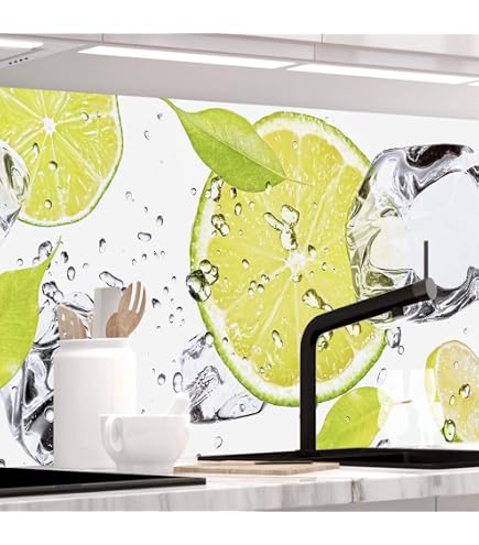 StickerProfis Küchenrückwand Selbstklebend – KRÄUTERGLÄSER Design, 60 X 280 Cm, PVC Spritzschutz, Premium Version