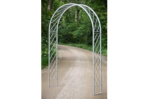 Verzinkter Rosenbogen Metall, B:150cm / H:230cm, Rankbogen Zink, Metall-Bogen