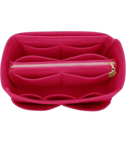 Vilt Insert Tas Organizer voor LV Speedy 20 25 30 35 Flap Handtas Binnentas Make-up Reizen Portemonnee Opslag Tote Tas Accessoires, Voor Speedy30 Rood, Eén maat