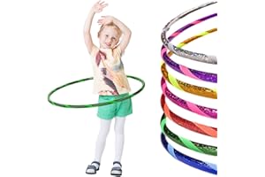 Hoopomania Glamour Hula Hoop Reifen Aro de Gimnasia para niños, Infantil, Brillante Ø60-80cm