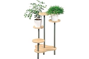 KESPER 17277 Support de Fleurs Bois/Métal Marron/Gris 64,5 x 72,5 x 46 cm