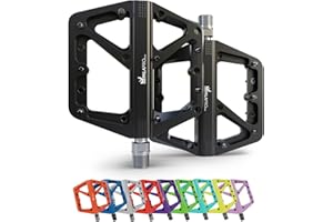 IMPALAPRO - Pédales VTT en Nylon Antidérapant - Pédales de vélo - Pédales BMX - Pédales Vélo Montagne - Pédales Route - Pédales Vélo Ride - Pédales Spinning - 9/16 Pouces