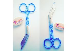 Blue Rose Pattern Vet Nurse Veterinary Bandage Scissors Coopers Care UK