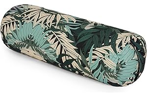 Yoga Studio Bio Buchweizen Lotus Nackenrolle Baumwolle mit YKK Reißverschluss 23 x 61 cm