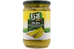 BABA GOURMET Lara - Wildgurken eingelegt in Essig - würziger Snack eingelegte Gurke - Salzlake 660 g (Abtropfgewicht 400 g) (1 x 660 g)