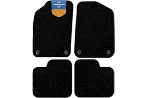 Prestige Floor Mats Ltd Prestige Mats, Custom Fit Car Floor Mat for FIAT 500, 2012 Onwards NOT ELECTRIC OR HYBRID, Black Carpet, Non-Slip, Edged with Black Binding