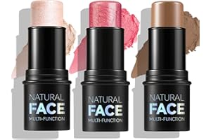 ‎KARLOR KARLOR Konturenstift Highlighter Blush Stick, 3 PCS Make up Stift, Creme Contouring Stick Highlighter Stift Rouge Stift, Gesichts Bronze Contour stick Highlighter Blush Stick seidige Make-up Stick