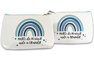 TE Whaka Pochette Merci de m'avoir aidé à Grandir | Cadeau Fin d'année Scolaire - Cadeau crèche, maîtresse, Atsem, Aesh (2 pochettes)