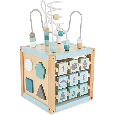 Green series Kinderplay Berceau Poupée - Lit en Bois pour Poupon | Poupee Longue Max. 49.5 cm
