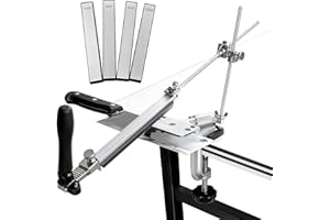 FINEFIZZ Knife Sharpeners Professional, RUIXIN PRO RX-008 Knife Sharpening Kit, with 4 Whetstones + 4 Diamond Stones, Knife Sharpener UK for All Kitchen Knives