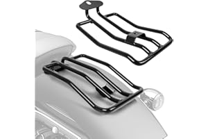 ‎DREAMIZER DREAMIZER Solositz Gepäckträger Kompatibel mit Harley, Chrom Motorrad Heckkotflügelträger für Sportster XL883 1200 2004-2015 (Schwarz)