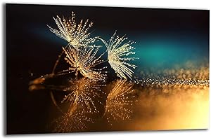 TMK ARTDEKO TMK - Dessus Plaque de Cuisson, Plaque de Protection pour Cuisinière - 80 x 52 cm - 1 Pièce - Protection contre les Éclaboussures - Plaque en Verre - Décoration pour Planches à Découper - Fleurs