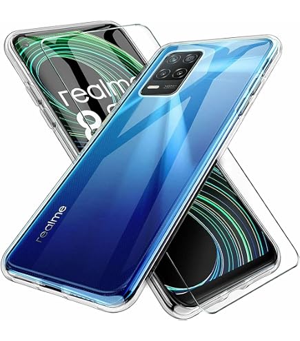 Pellicola Protettiva In Vetro Temperato Per Realme 8 (5G) E Realme Narzo 30 [2+2]: 2x Schermo + 2x Fotocamera, 9H Anti Graffio, Anti Impronta, Facile Installazione