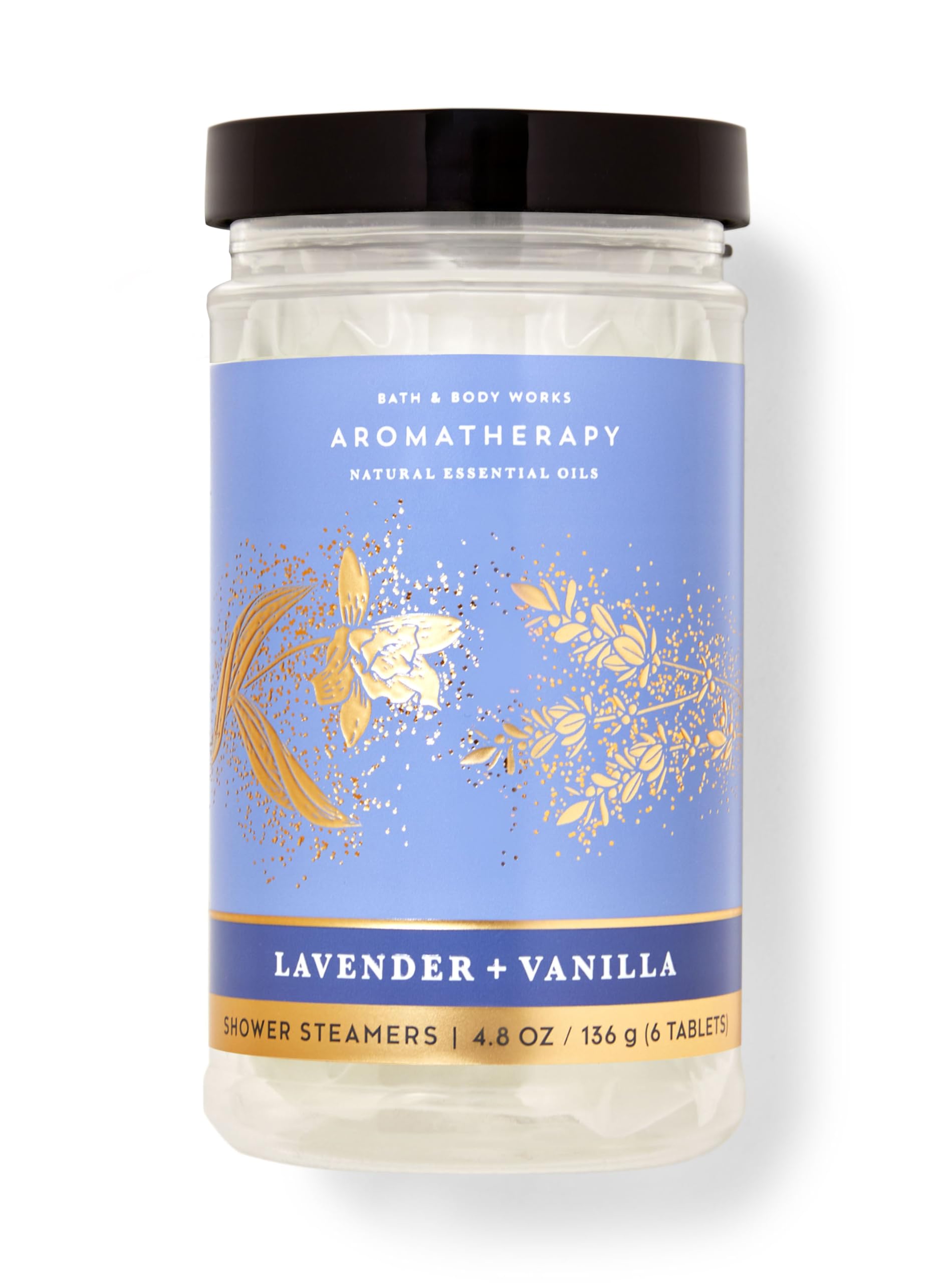 Bath & Body Works Lavender Vanilla Shower Steamers, 6-Pack