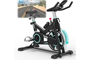 Wenoker Velo d'appartement pour la Maison avec APP, Vélo d'Intérieur avec Résistance Magnétique Réglable, Vélo d'exercice Écran LCD, Guidon et Siège Réglables, Capacité 160KG