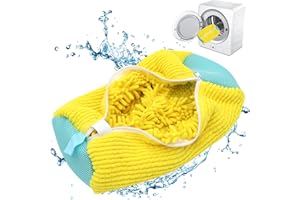 DHINCHANSAIB Bolsa de lavado de zapatos para zapatillas, diseño con cremallera, bolsa para zapatos de lavadora, protección para zapatos y ropa, kit de limpieza perfecto para zapatillas