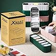 XMART INDIA Drawer Organizers for Underwear, Socks, Bras, Ties, Undergarments, and Scarves - Closet Storage Dividers for Hous