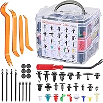80 Pièces Vis & Clips Voiture Kit, U Clips Et Vis De