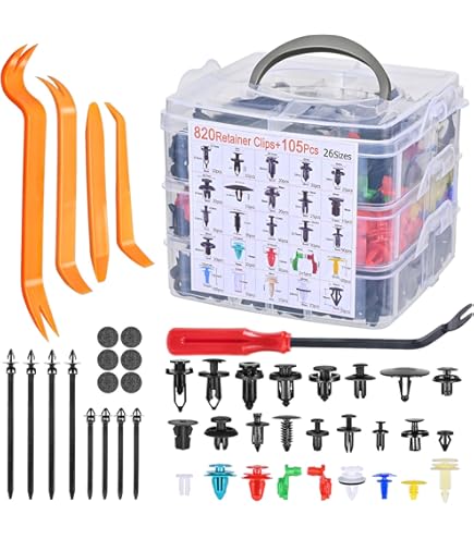 KIT N°10 CLIP BOTTONI IN PLASTICA FISSAGGIO RIVESTIMENTO PORTIERE Suzuki Samurai Sj - Foto 3