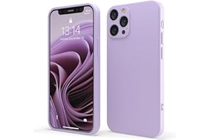 Red Ember, Funda ultrafina a prueba de golpes para iPhone 12 Pro, de silicona líquida con acabado mate, con forro de microfibra suave antiarañazos, Lila