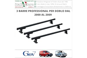 ITALFODERE 3 BARRE Portatutto Fiat Doblo dal 2000 al 2009 Portapacchi PROFESSIONAL Portabagagli GEV 9400