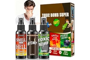 ELF-GRETTER Fart Spray Fialette Puzzolenti Spray Puzzolente - 3 Pezzi Spray Cacca Scherzi Divertenti