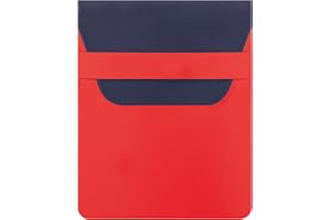 pubblimania Portadocumenti Moto, Scooter in Tam, Chiusura con pattina, Formato Ideale da Mettere in Tasca (Rosso)