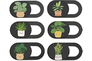 CHJIEJIE Webcam Abdeckung Dünne Webcam Cover Webcam Abdeckung Set Kamera Abdeckung Zubehör mit Pflanzenmuster Schutz Ihrer Privatsphäre für Laptop,PC,MacBook