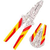 deegbbyi Folding Wire Stripper 12 in 1 Comfortable Handles Ideal Home Use | Professional Wire Stripper Folding Multi-function