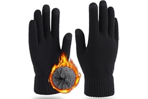 LucaSng Strickhandschuhe Winter Handschuhe Herren Damen Touchscreen Winterhandschuhe Flexible und Angenehm Weiche Fingerhandschuhe