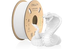 Filamento oficial para impresora 3D Creality, filamento Hyper PLA de alta velocidad, filamento de impresión 3D de 1.75 mm para impresión de alta velocidad, 1 kg/bobina, color blanco