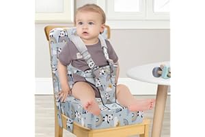 AQASH Rehausseur de chaise pour enfant pour la table - Ceinture de sécurité pour enfants avec dossier haut en polyuréthane - Facile à nettoyer - Coussin d'assise stable - Chaise pour enfants et bébés