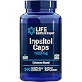 Life Extension Inositol Caps – 1000 mg - Gluten-Free, Non-GMO, Vegetarian - 360 Vegetarian Capsules