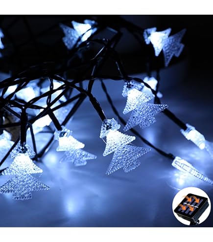 Stringa Luci Solari Esterni 12m 100 LED: Decorazione Multicolore Da Giardino, Albero Di Natale, Feste - Impermeabile E Autonoma - 2