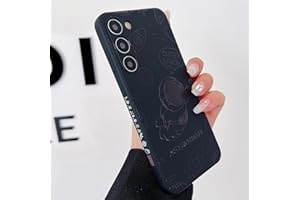 Yonds Queen Bonita funda para Samsung Galaxy S22 Plus, diseño de astronauta de dibujos animados, cohete espacial, luna, cohete, elegante funda protectora a prueba de golpes para mujeres y niñas (mosca