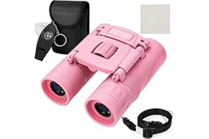 Ryaco Fernglas für Anfänger, 8x21 Starke Vergrößerung Klein Stoßfestes, HD Feldstecher für Anfänger und Amateure Jahre Ostergeschenk Vogelbeobachtung, Sightseeing, Camping, Rosa