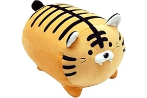 shownicer Plüschtier Stofftier Tiger 45cm, Kuscheltier Tier Plüschkissen Spielzeug Geschenk gefüllt für Kinder Mädchen Jungen, Schmusetier für Kuscheltierliebhaber