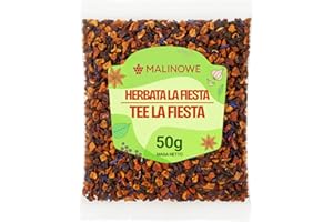 MALINOWE Herbata owocowa LA FIESTA jabłko malina 50g PYSZNA