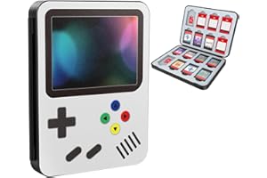 HEIYING Spielkarten Aufbewahrungsbox für Nintendo Switch & Lite & OLED, Benutzerdefiniertes Muster Game Cards Aufbewahrungsbox mit 16 Game Card Slots und 16 Micro SD Card Slots