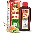 Tankar Ghrit Kumari Ayurvedic Hair Oil for Hair Growth 400ml – Natural Aloevera, Mulethi, Til, Amla Hair Oil – Hydrating & Strengthening Hair Fall Control Oil - Paraben & Chemical Free