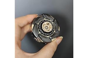 T-Conceal EDC Fidget Sliders Open Armor Kreisel Fidget Spielzeug Stress Relief für Erwachsene magnetische Metall (Goldgrau)