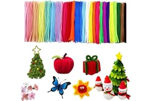 APKOL 300 Pezzi Scovolini Ciniglia, 30 cm x 6 mm Scovolini Colorati Macaron, Scovolini Colorati per Lavoretti