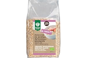 Probios Fiocchi d'Avena Integrale Mignon Biologici Senza Glutine - Avena Integrale per Porridge e Colazione - Alto Contenuto di Fibre e Proteine ​​- Confezione da 6 da 400g