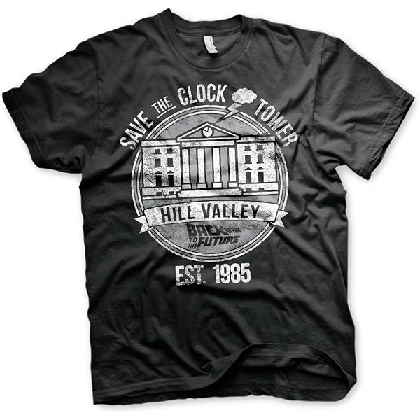 Back To The Future Doc Brown Time Travel Agency Mens T-Shirt - Officially Licensed