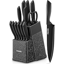 SHAN ZU Set di coltelli da bistecca, coltelli da bistecca da 6 pezzi