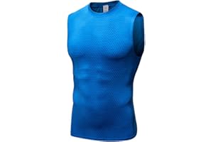 Yuerlian Men’s Running Vests, Breathable Sleeveless Tops, Comfortable Sports Gym Tank Top for Men with Compression Fit