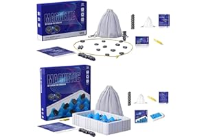 Shannan Magnetic Chess Game, Magnetic Chess Set, Battle Chess with Magnetic Effect, Magnet Board Chess Game, Fun Table Top Magnet Game