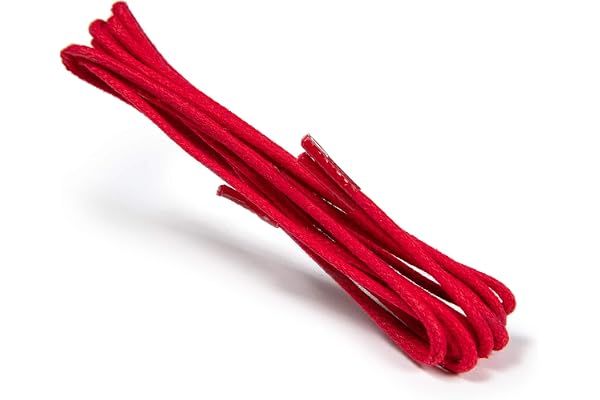 Kaps Lacets Cirés Ronds, Lacets Fins 2mm 100% Coton de Qualité pour Chaussures Décontractées et d'Occasion, Fabriqués en Europe, 1 Paire, Plusieurs Longeurs et Couleurs Disponibles