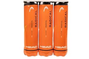 HEAD Radical - Pelota de tenis, color amarillo (Paquete triple)